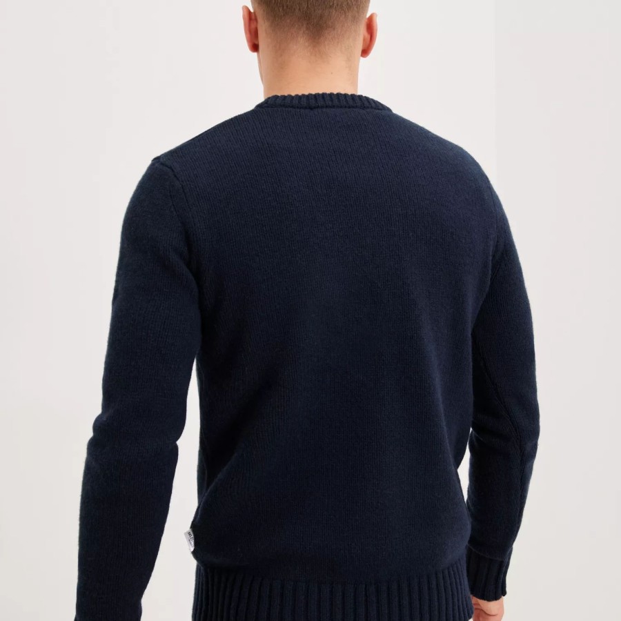 Toj Selected Homme | Slhsolo Ls Knit Crew Neck W Sky Captain