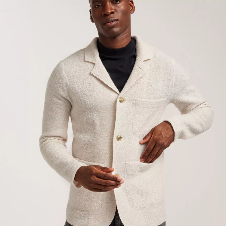 Toj Selected Homme | Slhnealy Knit Blazer W Noos Oatmeal