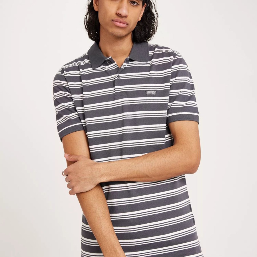 Toj Levi's | Slim Housemark Polo Fine Lines Multi