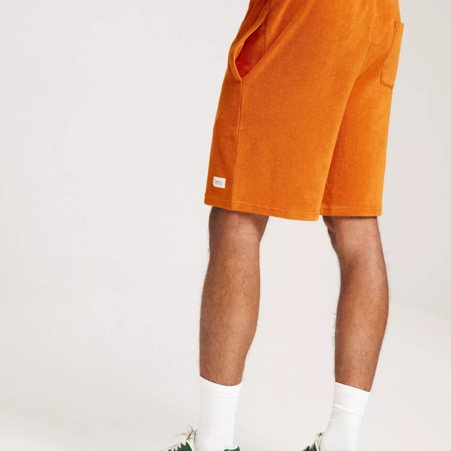 Toj KnowledgeCotton Apparel | Casual Terry Shorts - Gots2/Vegan Orange