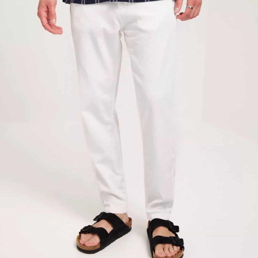 Toj GABBA | Monza Broke Linen Pant White