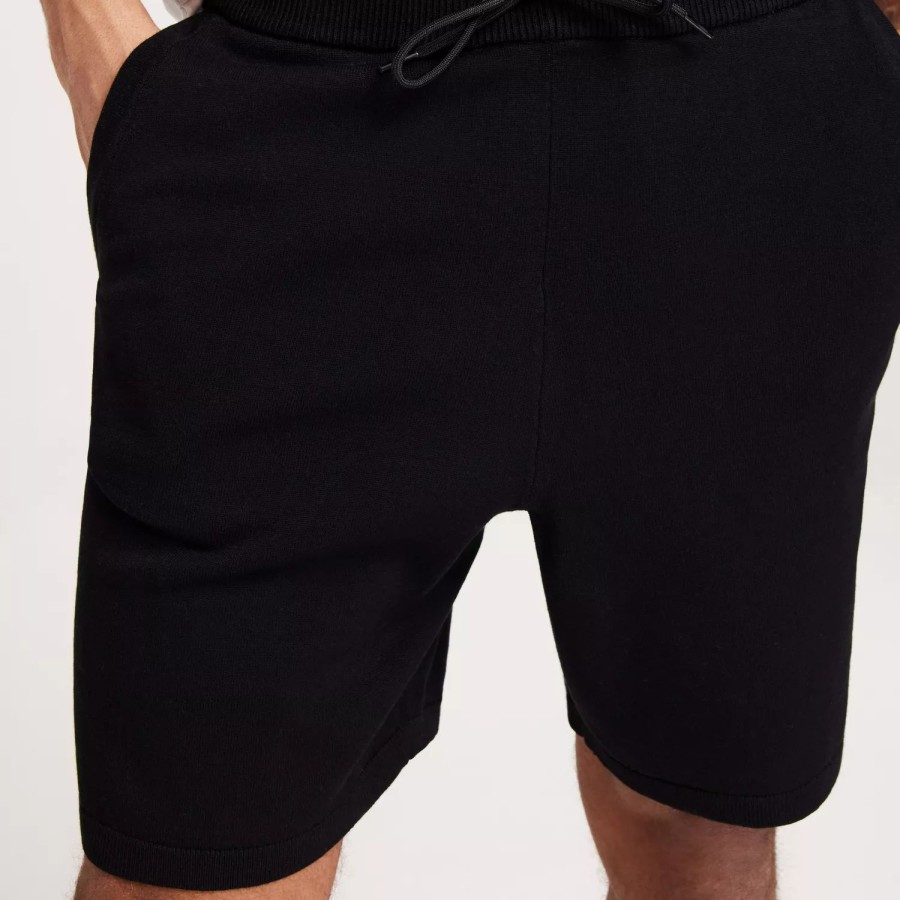 Toj Selected Homme | Slhteller Knit Shorts W Black