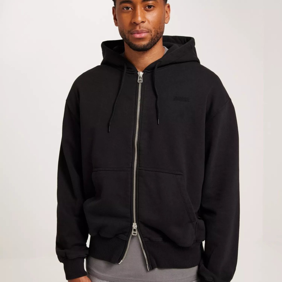 Toj Woodbird | Wbpope Zip Hoodie Black