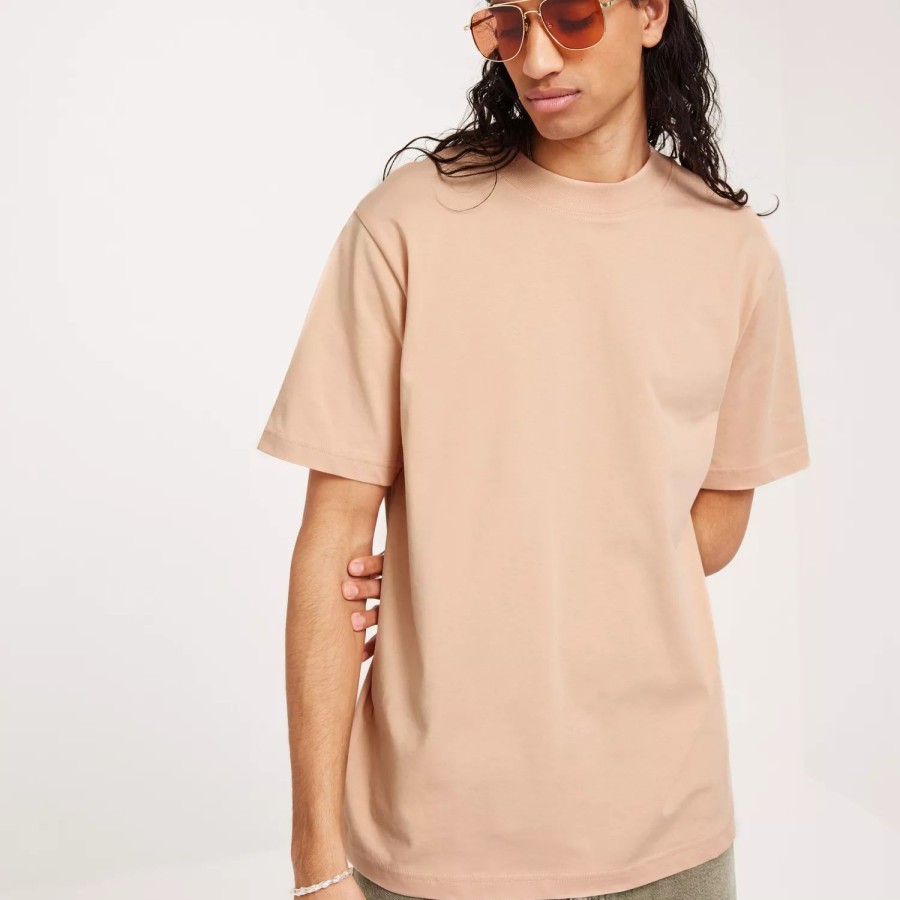 Toj Selected Homme | Slhrelaxcolman Ss O-Neck Tee B Coll Pink Sand