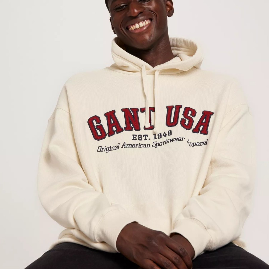 Toj Gant | Gant Usa Hoodie Cream