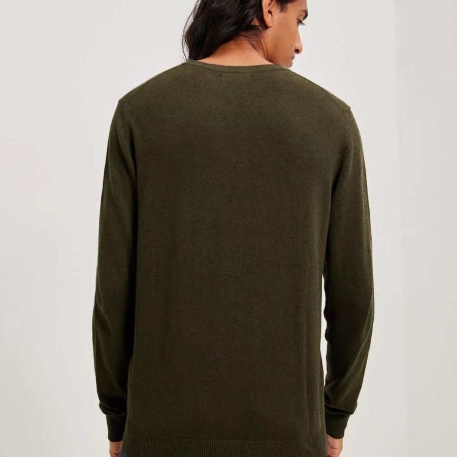 Toj Jack & Jones | Jjeemil Knit Crew Neck Noos Olive Night Melange