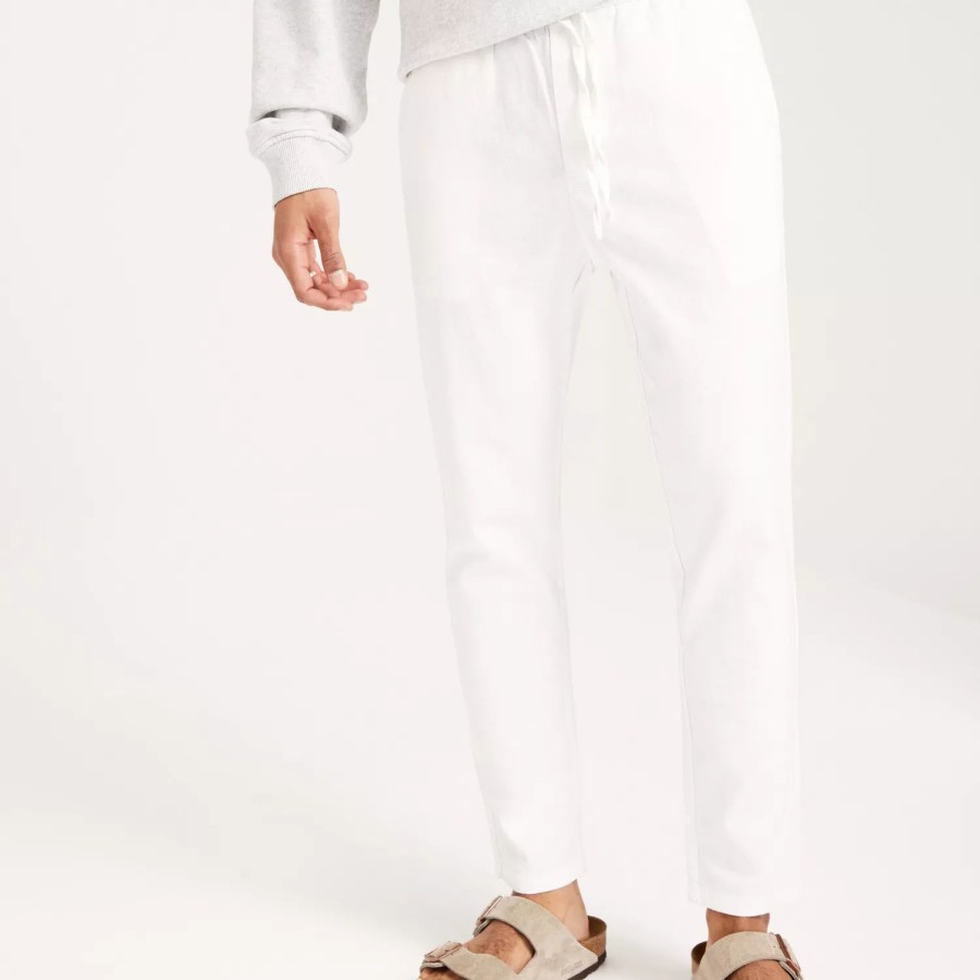 Toj Only & Sons | Onslinus Crop 0007 Cot Lin Pnt Noos Bright White