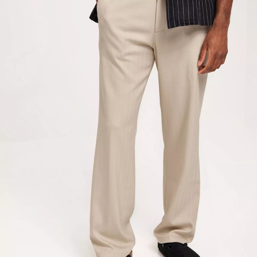 Toj Les Deux | Como Herringbone Slacks Dark Sand