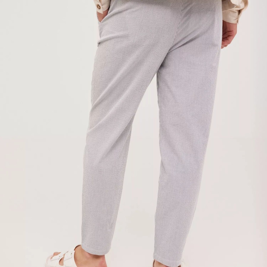 Toj Only & Sons | Onsdew Pant Seersucker Gw 1829 Bright White