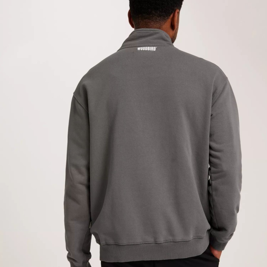 Toj Woodbird | Wblass Tech Half-Zip Grey