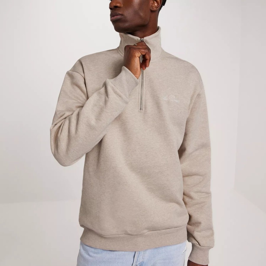 Toj Les Deux | Crew Half-Zip Sweatshirt Sand