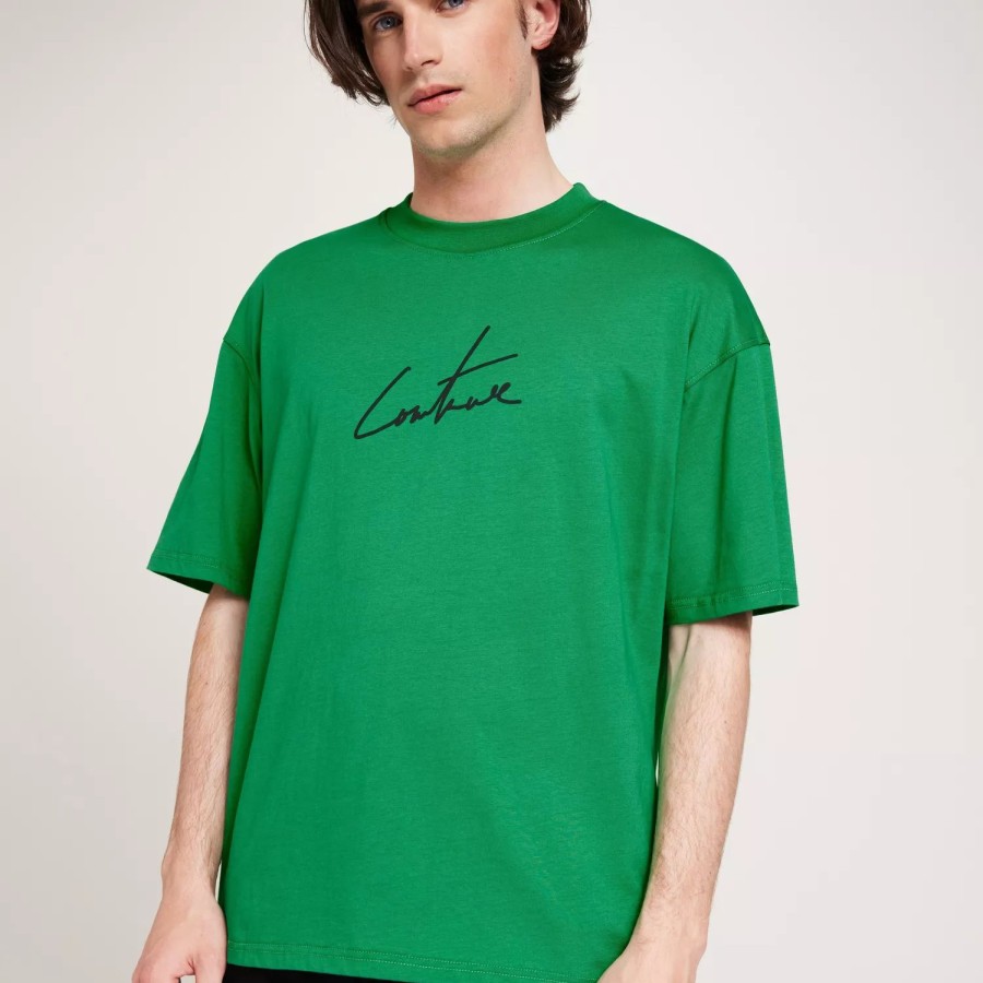 Toj The Couture Club | Signature Relaxed Fit T Shirt Green