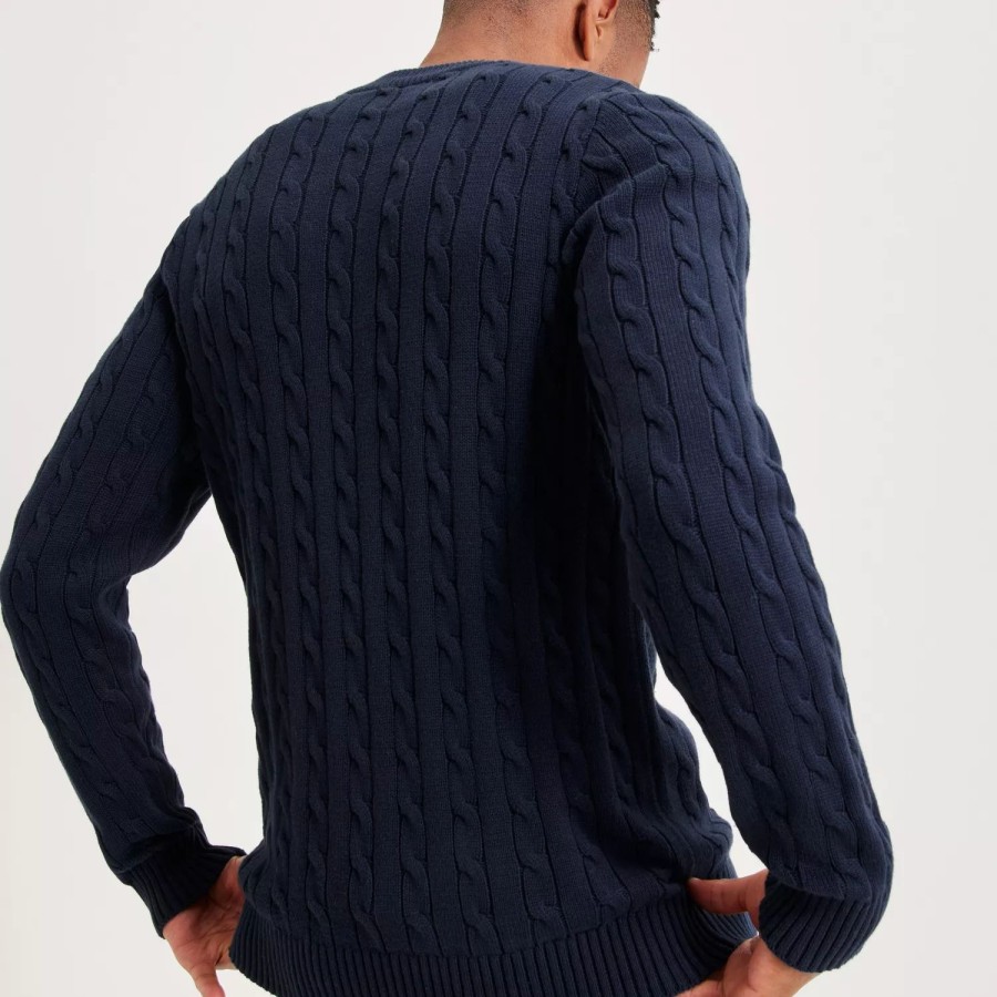 Toj Selected Homme | Slhryan Structure Crew Neck Sky Captain