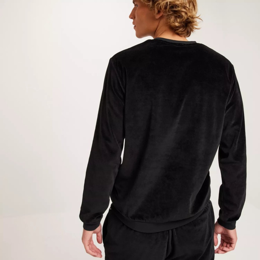 Toj BOSS | Velour Sweatshirt 10169063 04 Black