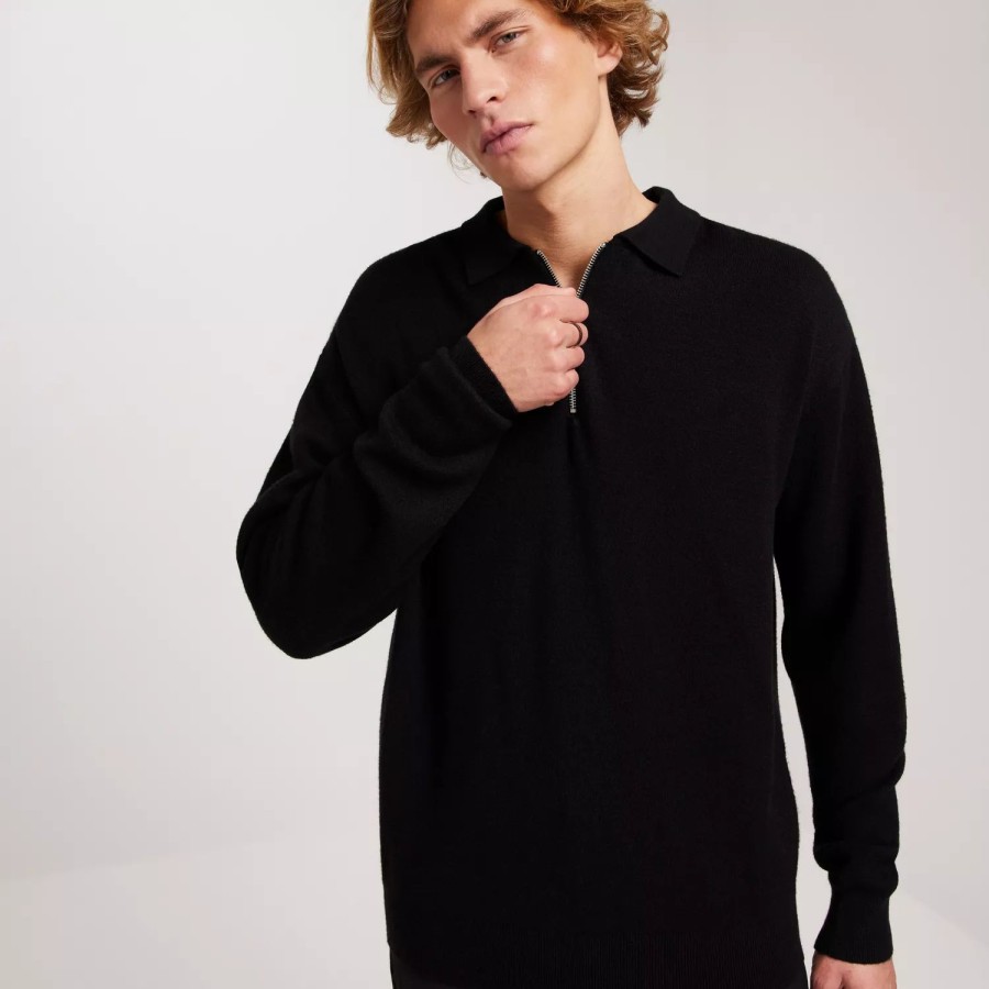 Toj Jack & Jones | Jorray Knit Ls Polo Black