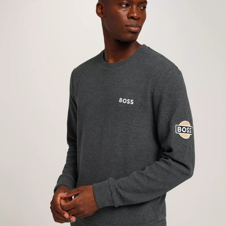 Toj BOSS | Structure Sweatshirt 10251673 01 Grey