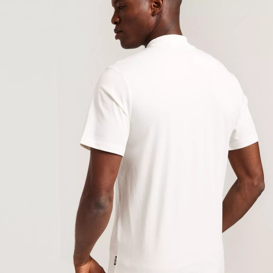 Toj Only & Sons | Onsotis Reg Mock Neck Tee Cloud Dancer