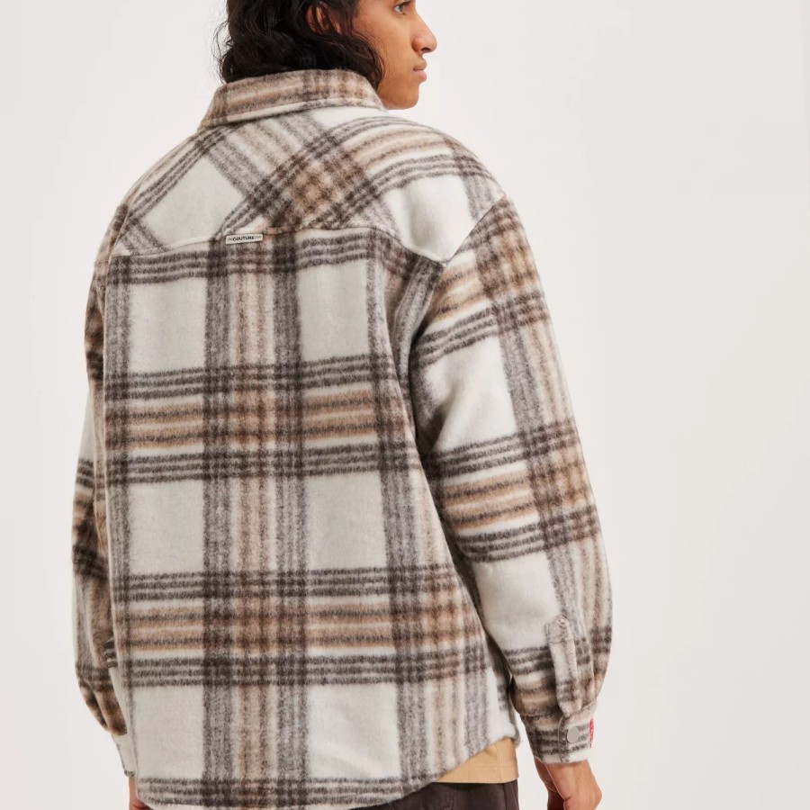 Toj The Couture Club | Brushed Check Shacket Beige