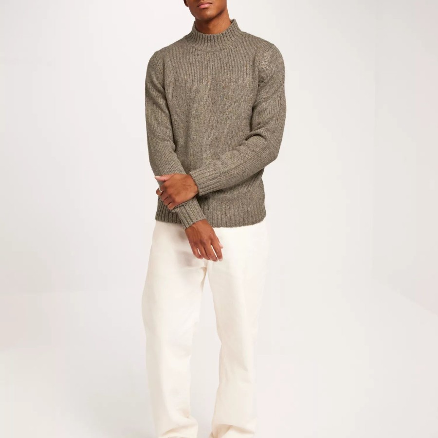 Toj Jack & Jones | Jjnolan Knit Mock Neck Otter Multi Neps