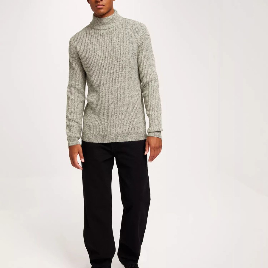 Toj Only & Sons | Onsmalaki Reg 7 High Neck Knit Silver Lining