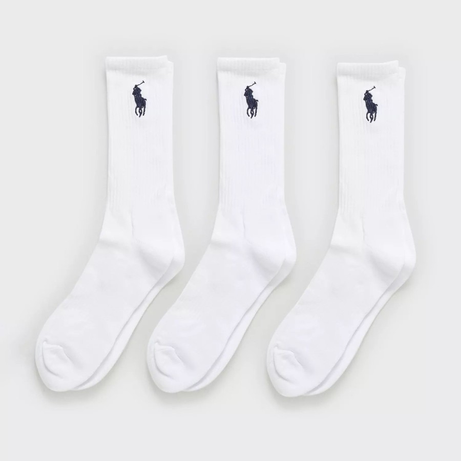 Toj Polo Ralph Lauren | Big Pny Crew Sock 3-Pack White